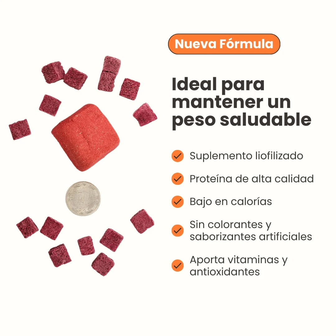 Snack Liofilizado Tasty Cubes Remolacha Kanu Pet  para Perros Bajas en Calorías - Image 6